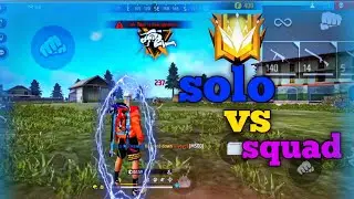 free fire solo vs squad || free fire highlights video|| Vivo y20 🎯