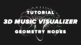 How to make a REACTIVE 3D Audio Visualizer in Geo Nodes | BLENDER GEOMETRY NODES TUTORIAL