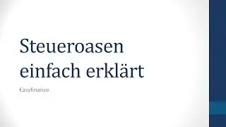 PARADISE PAPERS / STEUEROASEN / STEUERVERMEIDUNG  einfach erklärt