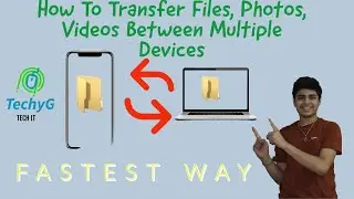 How To Transfer Files, Photos Or Videos From Multiple Devices | FASTEST WAY | TechyG