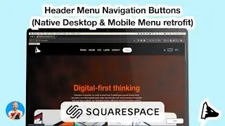 Header Menu Navigation Buttons - Live demonstration - Squarespace plugin (Cx+)