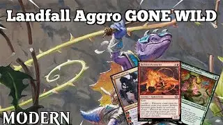 Landfall Aggro GONE WILD | BLB Vinelasher Landfall | Modern | MTGO