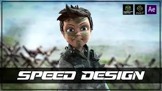 Cartoon Character Design - Animation - Post - 1 min Speed Design