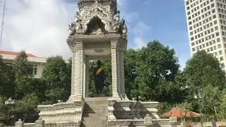 Statue of Lady Penh, Legendary Founder of Phnom Penh, Cambodia