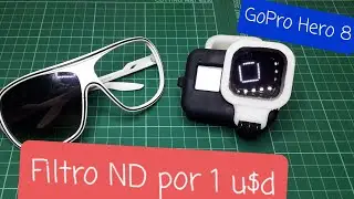 De gafas de imitacion a Filtro ND para GoPro Hero 8. DIY ND Filter.