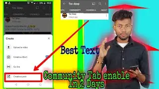 How to enable community tab on youtube || community post Enable kaise Kare 2021 triks