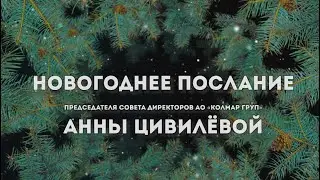 Поздравление Председателя Совета директоров АО «Колмар Груп» Анны Цивилевой с Новым 2024 годом!