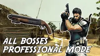 Kill ALL BOSSES with Infinite Hydra Shotgun - Resident Evil 5 - Professional Mode