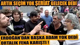 Çileden çıkaran röportaj... Bundan sonra seçim olmaz şeriat gelecek deyince halk acımadı !