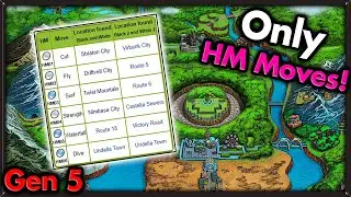 Can I Beat Pokemon Black with ONLY HM Moves? 🔴 Pokemon Challenges ► NO ITEMS IN BATTLE