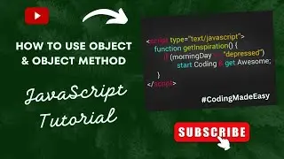 JavaScript Tutorial | JavaScript Full Tutorial | How To Use Object & Object Method in JS | Java