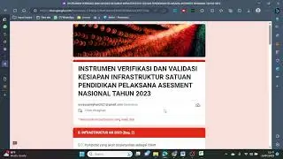 Pengisian Instrumen Verifikasi Infrastruktur AN Tahun 2023
