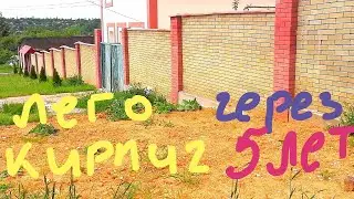 Lego brick fence: a real review after 5 years