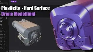 A Simple Drone in Plasticity | Hard Surface 3D Design Tutorial