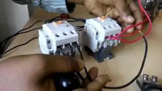 How to make three phase motor reverse and forward connection|