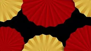 4K Animated Motion Graphic Video Stock | Red and Gold Chinese Oriental Transition in 4K