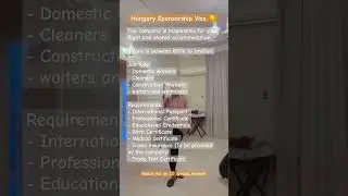 Hungary Sponsorship Visa #travel #hungary #visa #shorts #shortsvideo #youtubeshorts #subscribe