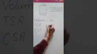 Formulas of cylinder/ Mensuration class 8 #mathformula #shorts