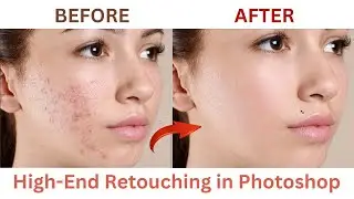 Best Way to High End Skin Retouching in Photoshop #photoshop