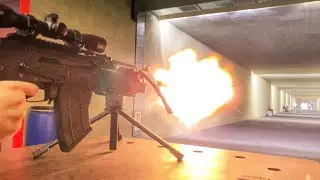 Сайга 410к-04: пуля Шар на порохе Сокол и Ирбис-410, капсюль КВ-209, 50м, парадокс 75 мм.