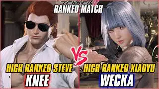 TEKKEN 8 ▰ KNEE (Steve) vs WECKA (Xiaoyu) ▰ TEKKEN 8 RANKED GAMEPLAY