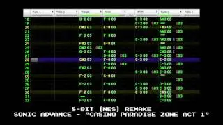 [8-Bit] Sonic Advance - "Casino Paradise Zone Act 1"