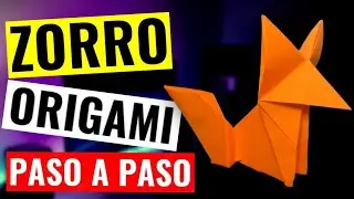 🔴 ZORRO de ORIGAMI origami fox (muy fácil)