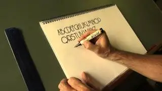 Easy fine pen style lettering