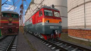 Прохождение сценария За лесом на советском электровозе ВЛ10-1430|Чернышевск|RTS