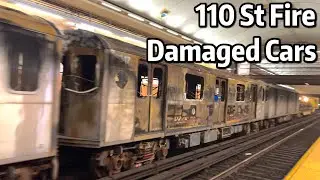 ⁴ᴷ⁶⁰ R142s Damaged in the 110th Street Fire Transferred to 207th Street Yard