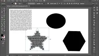 How to put TEXT inside a GEOMETRIC SHAPE in Illustrator