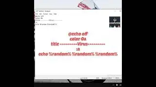 Hack | Create something look like Hacking with Notepad 