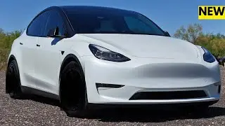 Upgrade Your Tesla Model Y: Fully Forged Atomic Wheels in Action!