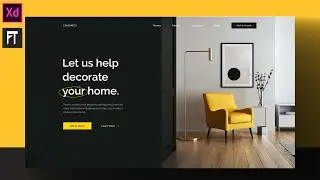 Interior Website UI Design Process - Start to Finish in Adobe XD (Speed Process)