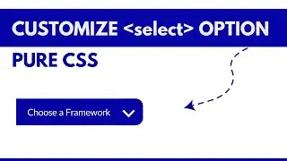 How to Customize Select Option in CSS | Custom Select Box