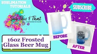 16oz Frosted  Glass Beer Mug