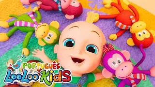 Cinco Macaquinhos💗 - Músicas Infantis para crianças | LooLoo Kids Português