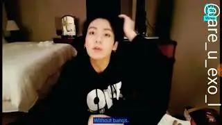 JUNGKOOK SHOWING US WHT HE LOOKS LIKE WITHOUT BANGS