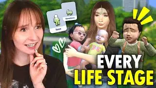 The children are working overtime in the Every Life Stage Challenge in The Sims 4