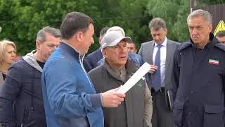 Рустам Минниханов посетил стройплощадку нового здания театра им. Г.Камала