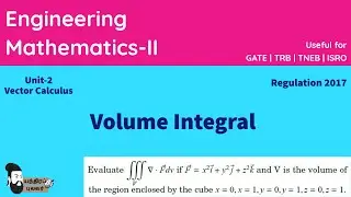 Volume Integral | Vector Calculus | Engineering Mathematics-2 @YendiraPulavar