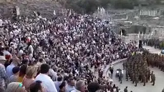 חיילי נצח יהודה נוב 18 מקבלים את הכומתה המנומרת בשירת התקווה
