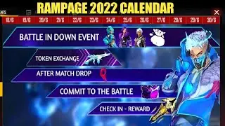 RAMPAGE EVENT 2022 CALENDAR| free fire new event| ff new event today| new ff event| Garena free fire