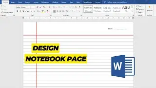 How to Design Notebook Page in MS Word