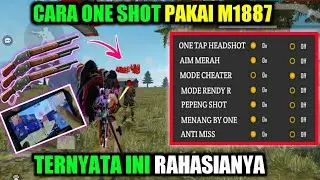 TRICK ONE SHOT HEADSHOT❗ CARA HEADSHOT FREE FIRE PAKE M1887 - YT KHADAFI
