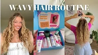 HOW TO REFRESH WAVY HAIR: in 10 min + product names etc!!