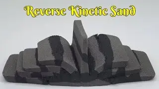 Satisfying REVERSE Kinetic Sand Video | Satisfying Kinetic Sand Scooping| ASMR Sounds