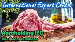 Meat business. Business selling beef meat. Livestock business. Agricultural industry.Agroholding IEC