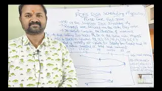 OS in Telugu || FCFS Disk Scheduling Algorithm in Telugu || Operating Systems in Telugu