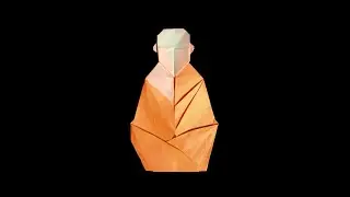 ORIGAMI BUDDHIST MONK 🧘 (Pierre-Yves Gallard)